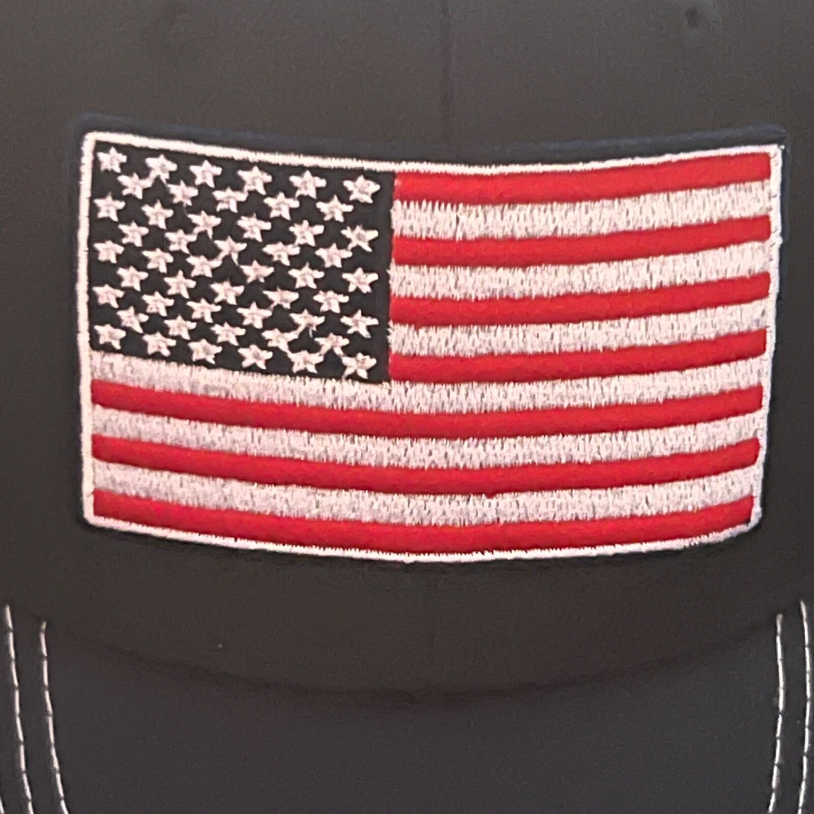 Operation Hat Trick OHT Navy Blue w RWB Flag Patch White Mesh Hat Cap Snapback