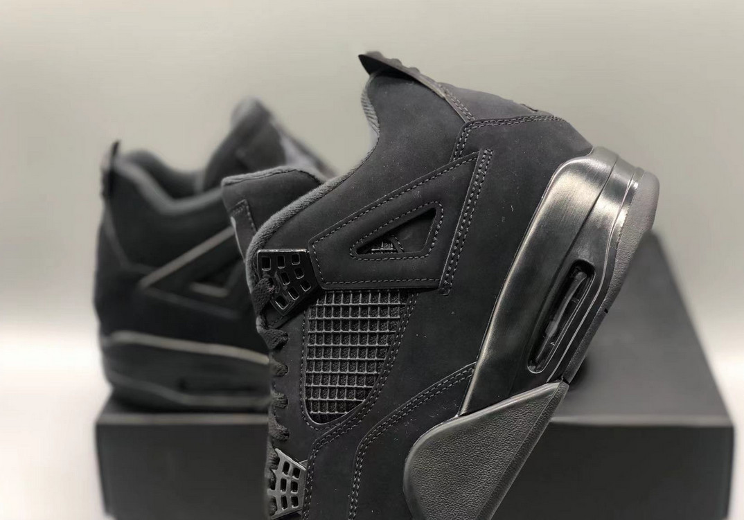 Jordan 4 "Black Cat" Men's Retro Basketball Shoes Mid Top US 7-12