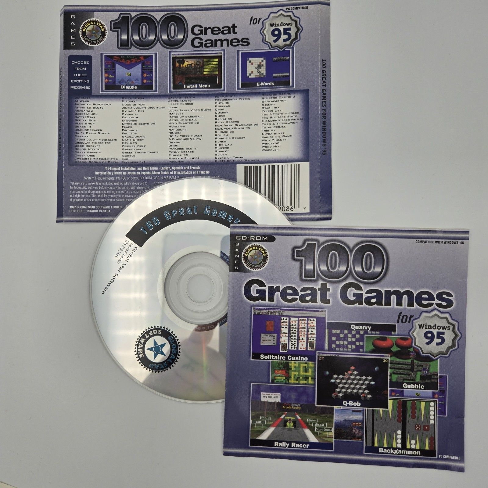 Cdrom Arcade Bundle WIN95/98 Real Arcade...