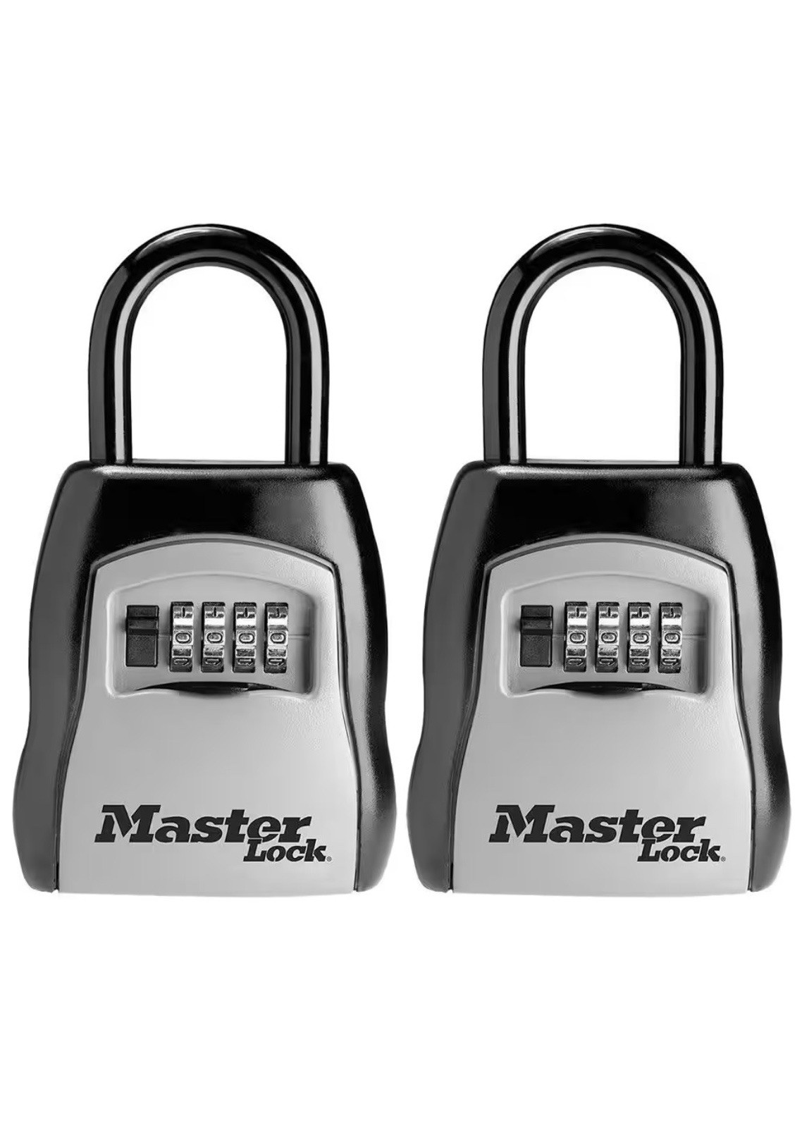 Master Lock 5400T Large Portable Combination Lock Box Holds 5 Keys Matte