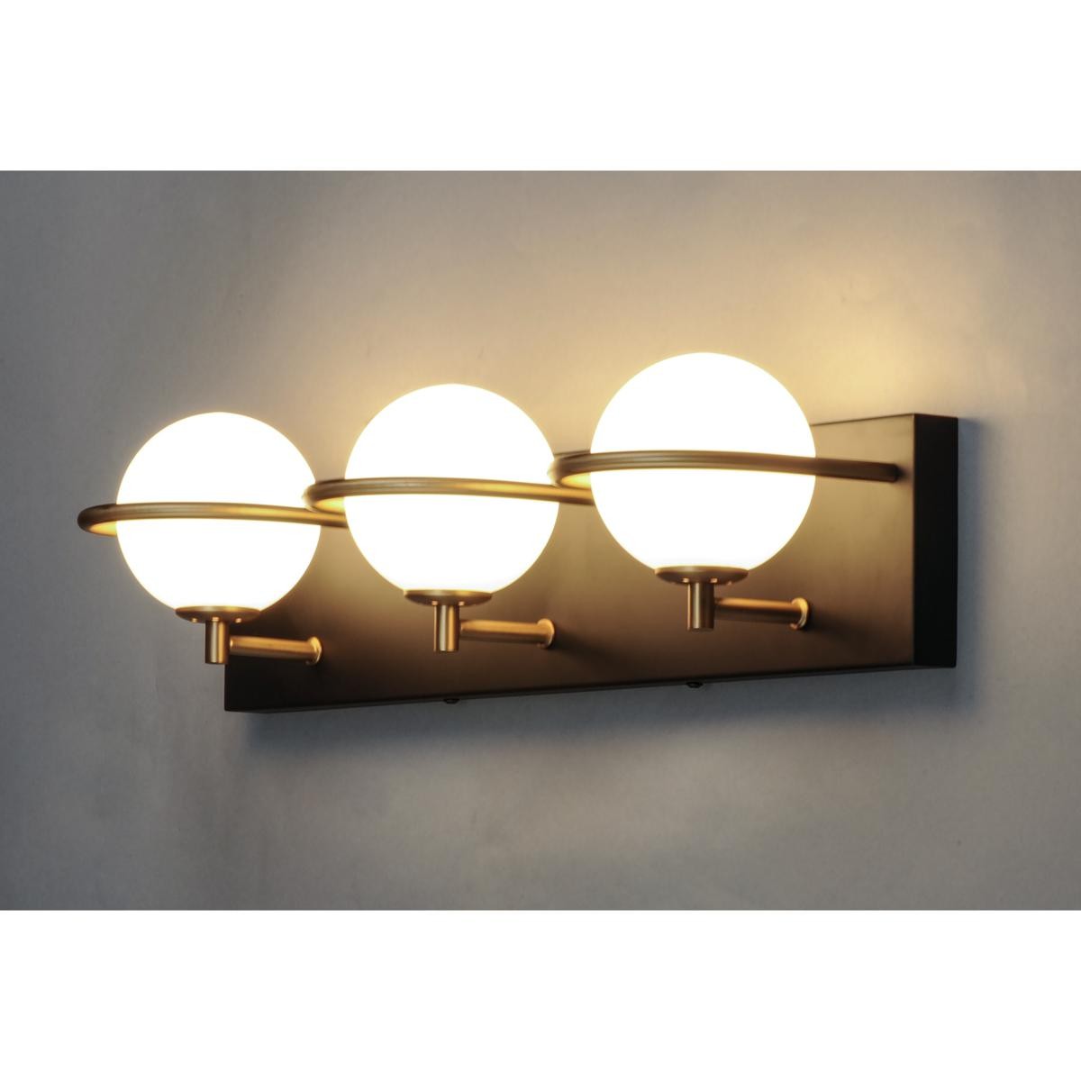 Maxim Lighting 21603SWBKGLD Revolve Bath Vanity Wall Light