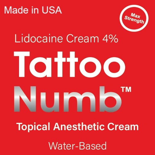 10g - 1000g TattooNumb® Lidocaine Numbing Cream Pain Relief Anesthetic Skin Numb