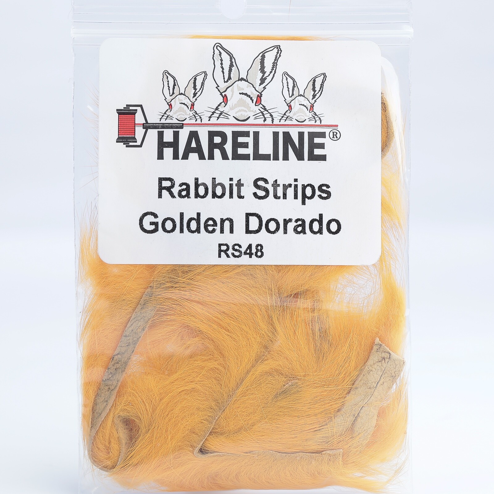 Hareline Rabbit Strips - Golden Dorado