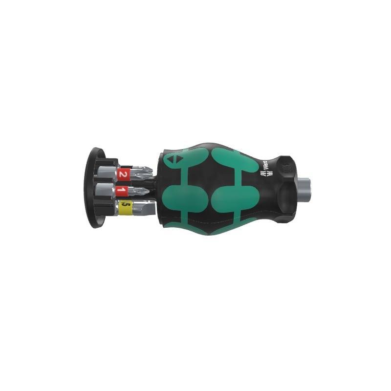 Wera 05008874001 PH/PZ/SL Kraftform Kompakt Stubby Magazine 2, 6 Pcs