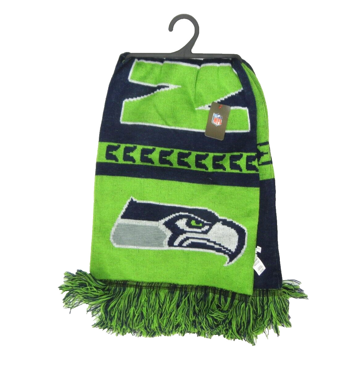 SEATTLE SEAHAWKS Football Team "BOOM TOWN" NFL SCARF Fan Extra Wide/Long NEW!