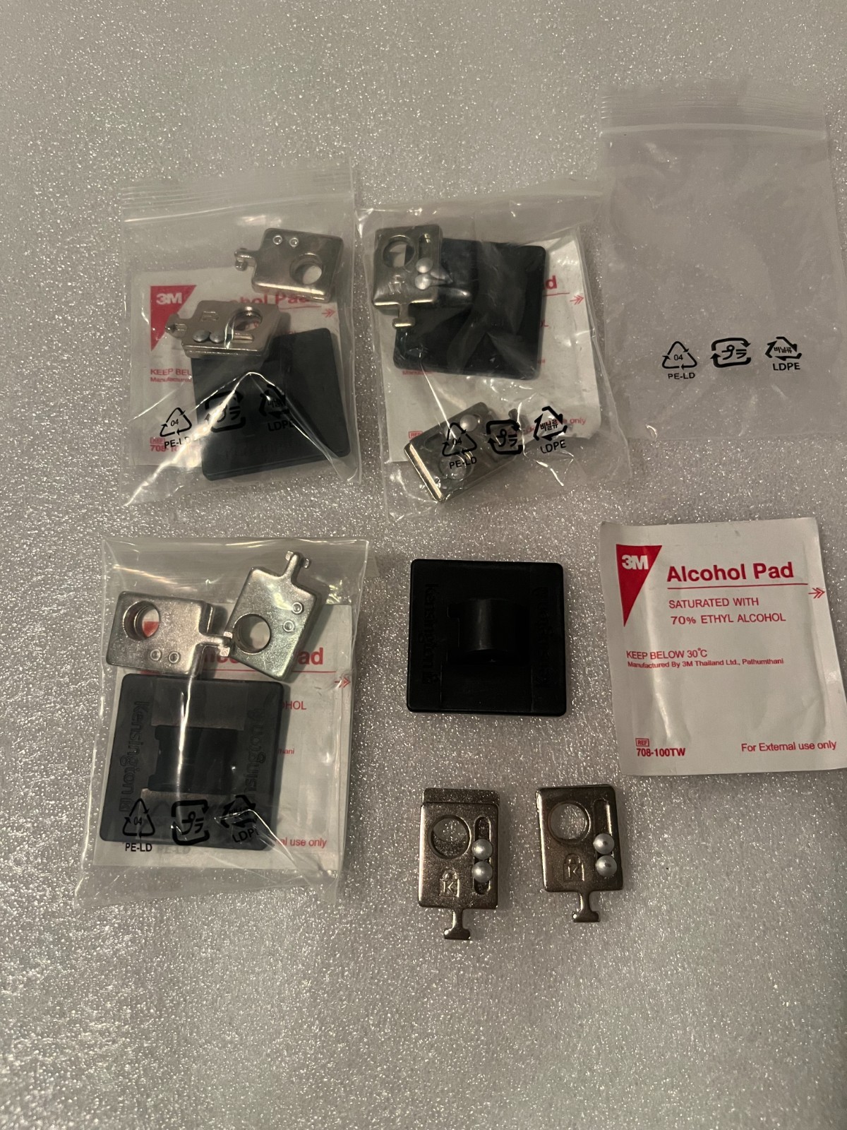 4-Pack Kensington Desktop & Peripherals Locking Kits 2.0