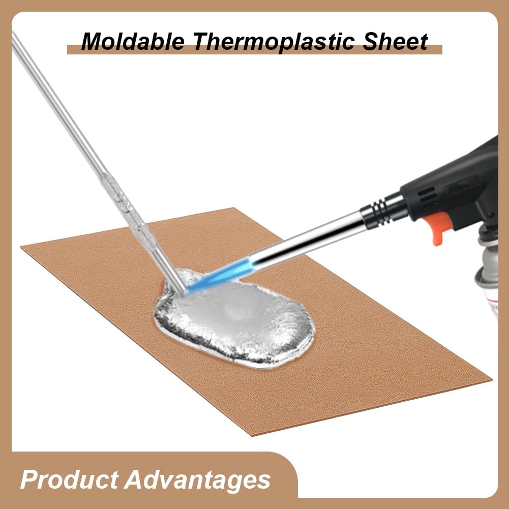 BENECREAT 2 Sheets Thermoplastic Sheet 2 Sizes Moldable Plastic Heat...