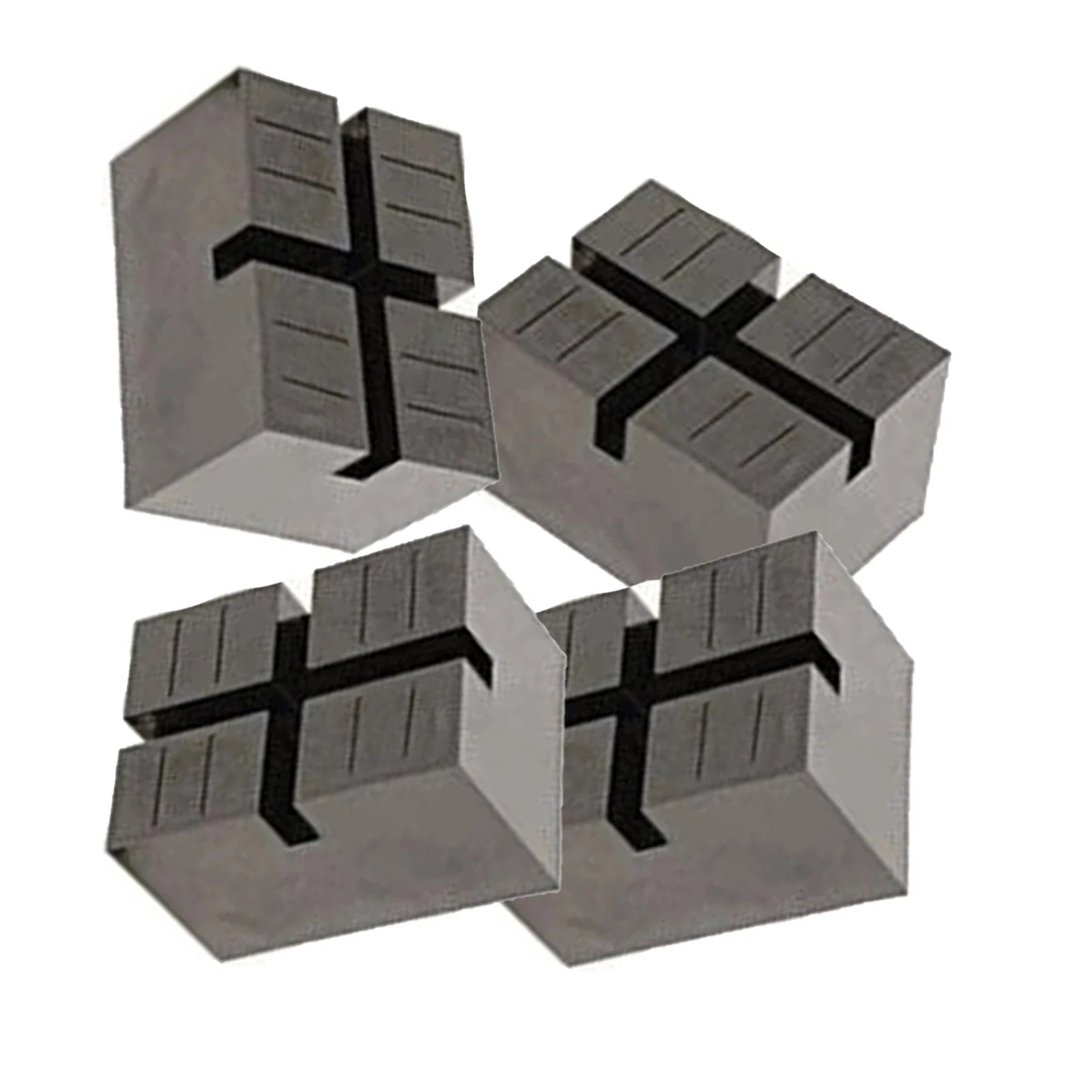 4Pcs Pinch-Weld Blocks Jack Bracket Pad Slotted Frame Guide Rail Clamp Universal