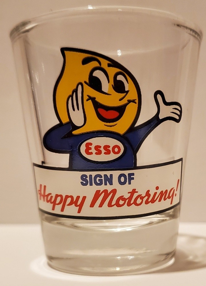 Esso "Happy Motoring" 1½oz. Shot Glass