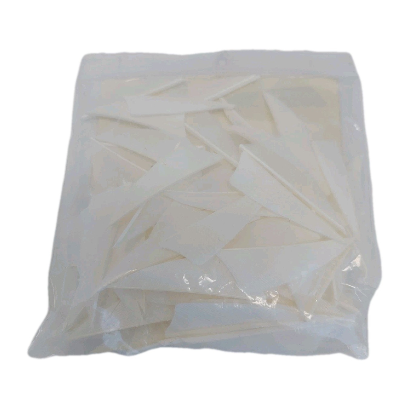 100 Pack Gateway Feathers 2.25" Left Wing: Shield Fluorescent White 214LSSFW-100