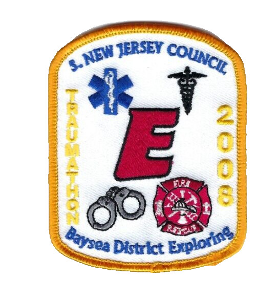 S. New Jersey Council Baysea District Exploring BSA Traumathon 2008 patch - NEW!