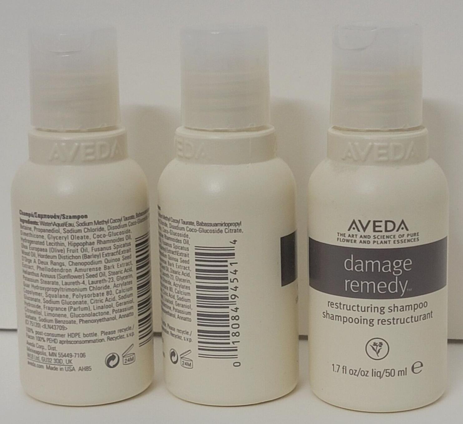 Aveda Damage Remedy Restructuring Shampoo 1.7 fl.oz./50ml (3 pack)
