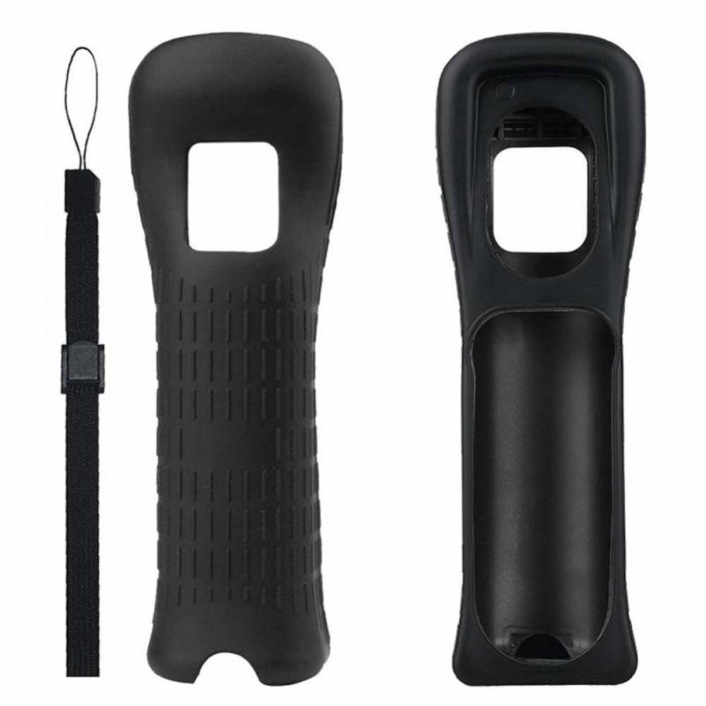 Protective Silicone Cover and Hand Strap for Wii Remote