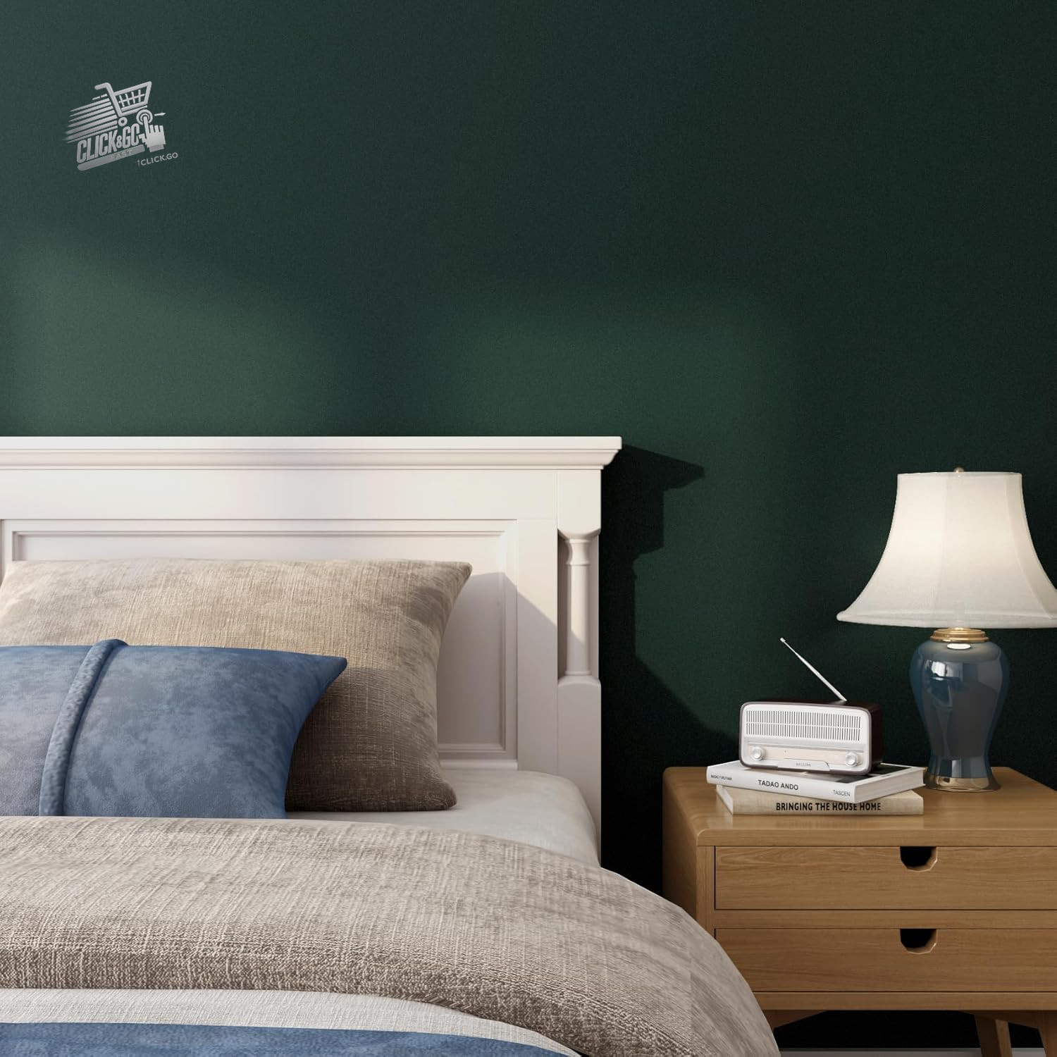 60cm×5M Green Wall Adhesive Paper Dark Green Furniture Film Adhesive