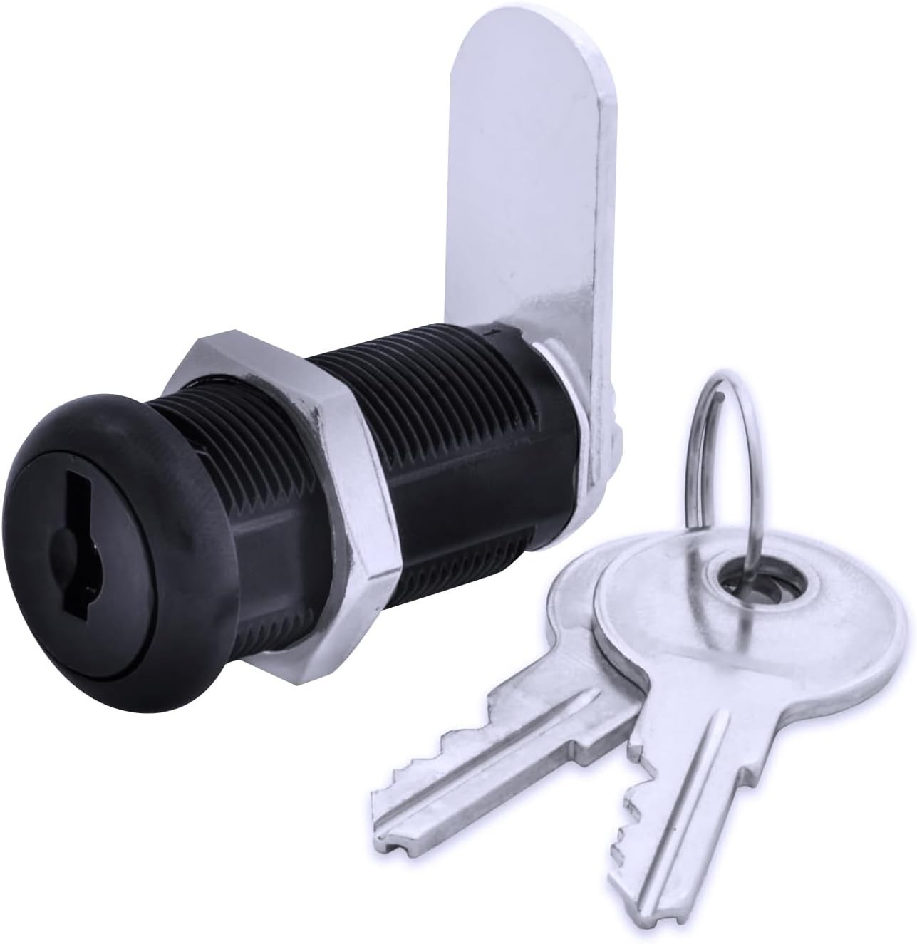 Versatile Black Disc Tumbler Lock - Keyed Different with Childproof Features