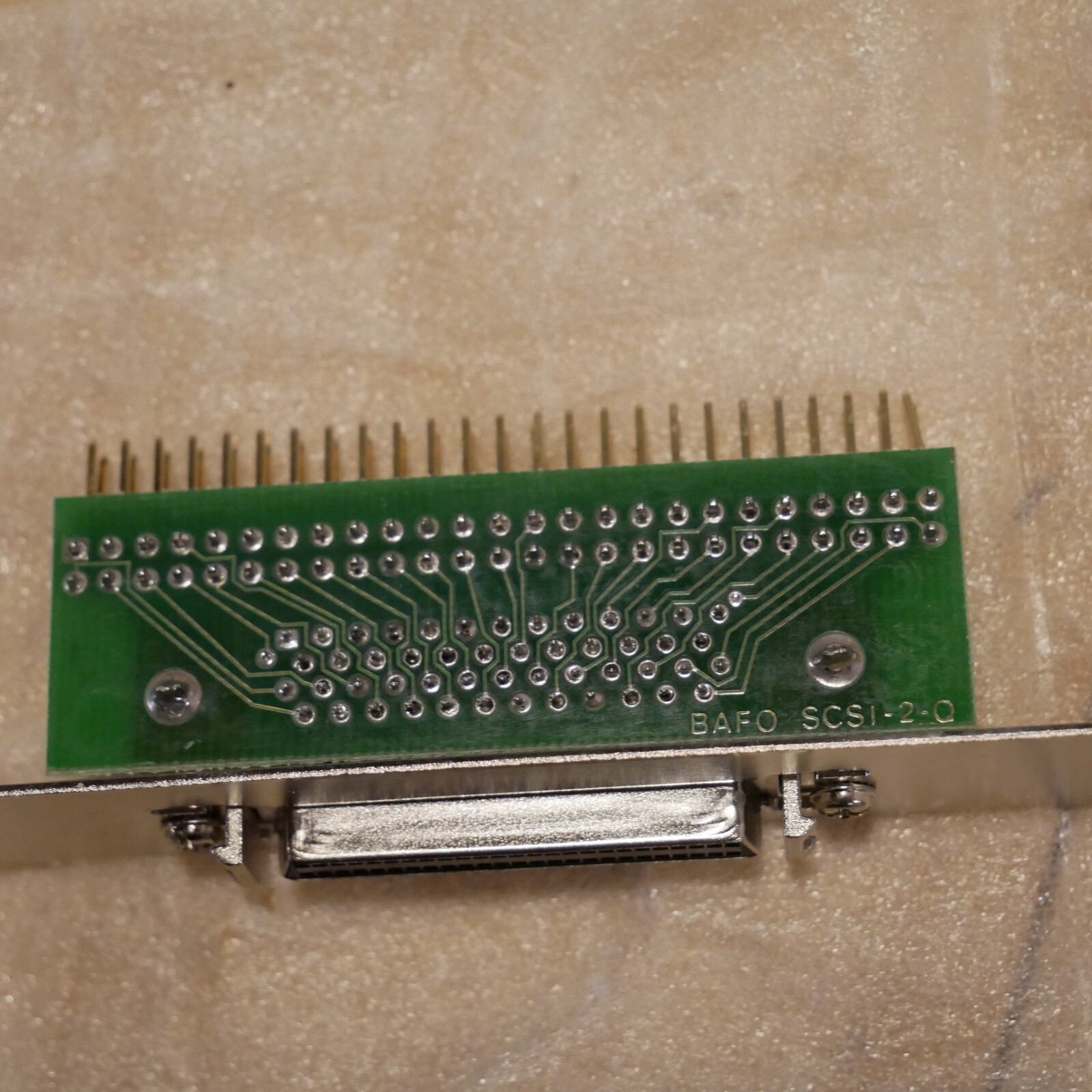 SCSI-2 IDC 50 Pin Male to HD 50 Pin Female IDC50M-MD50F Internal Adapter Desktop