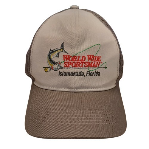 World Wide Sportsman Fishing Snapback Mesh Back Trucker Hat Gray Youth