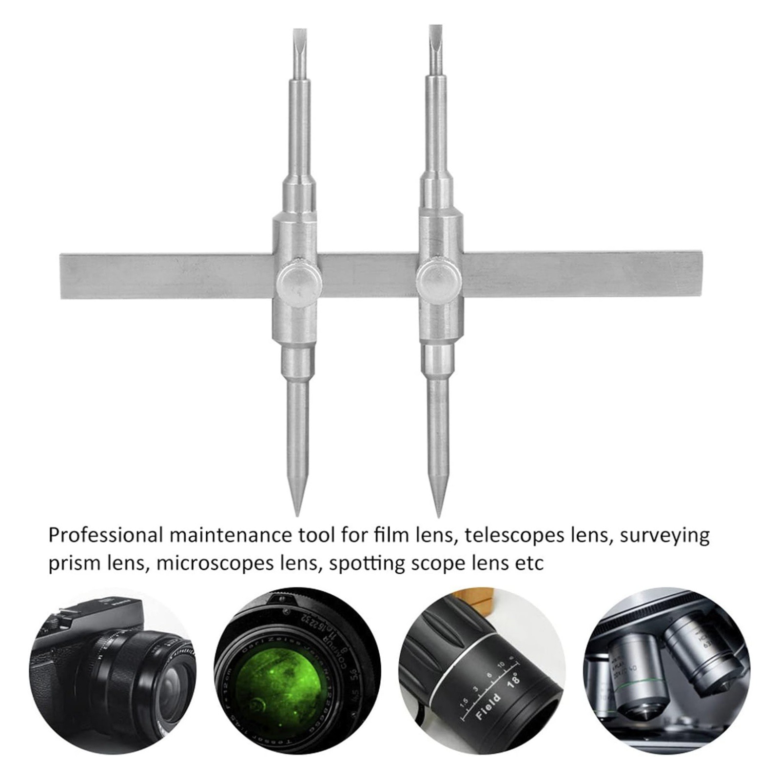0.39-5.12" Camera Lens Removal Wrench Open Tool Steel Spanner Repair Tool Kit