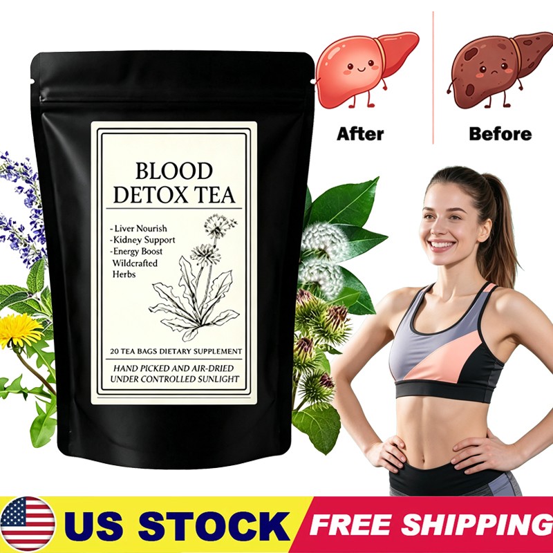 20 Bags Jamaican Healing Garden Blood Detox Tea, Chef Tijani Blood Detox Tea