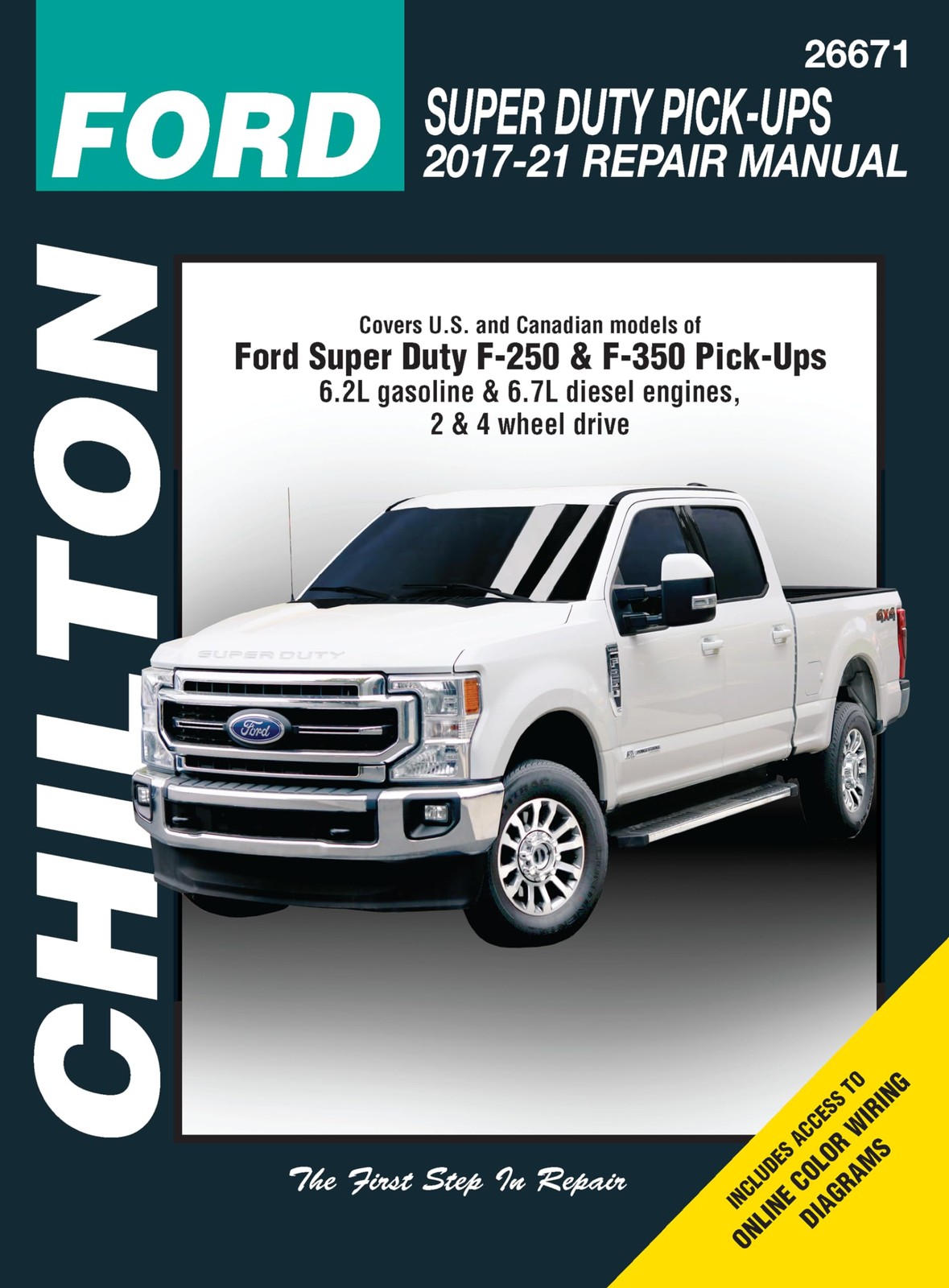Chilton Ford Super Duty Pick-Ups (2017-2021) Repair Manual, Full Color, Step-...