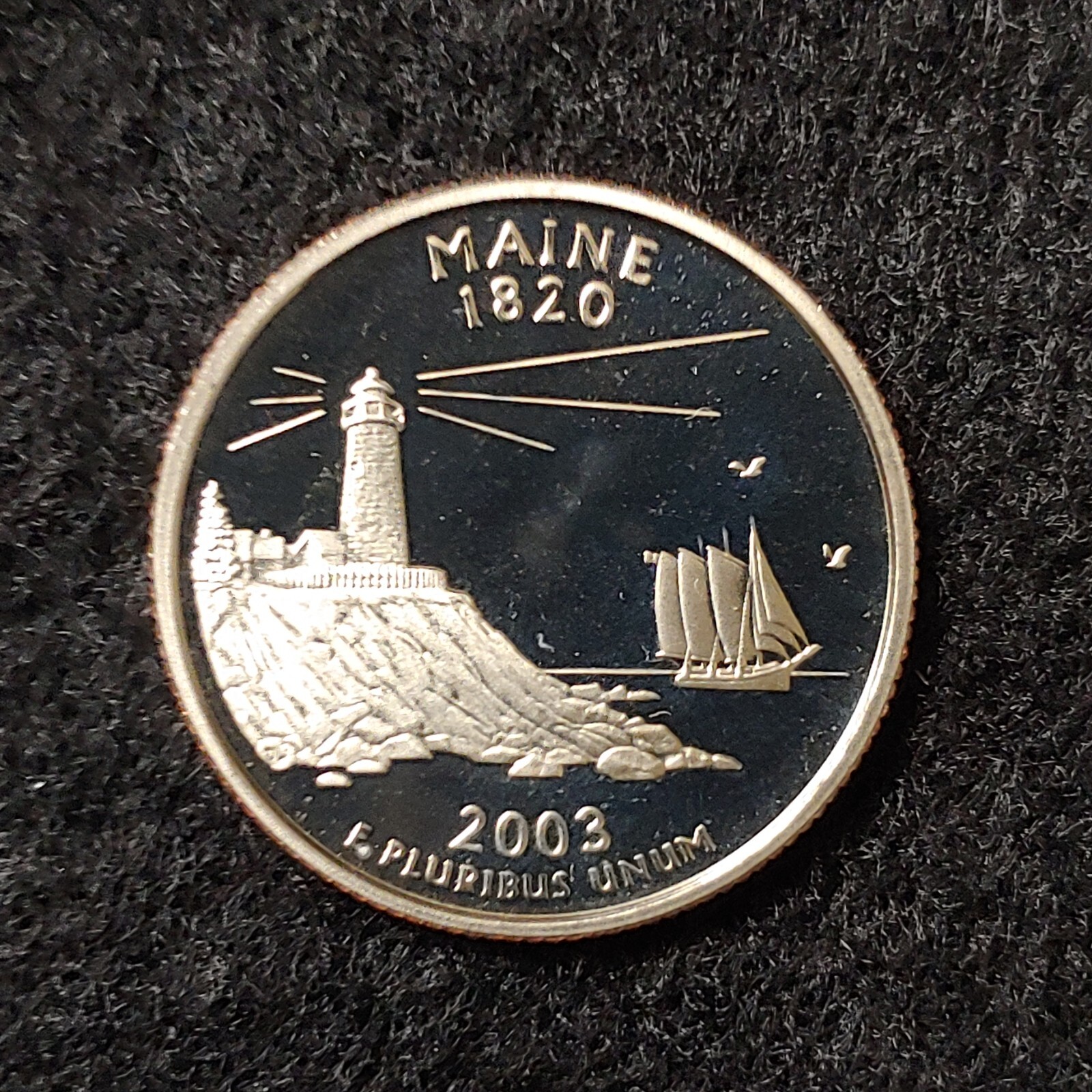 2003-S Maine State Clad S Proof Quarter uncirculated