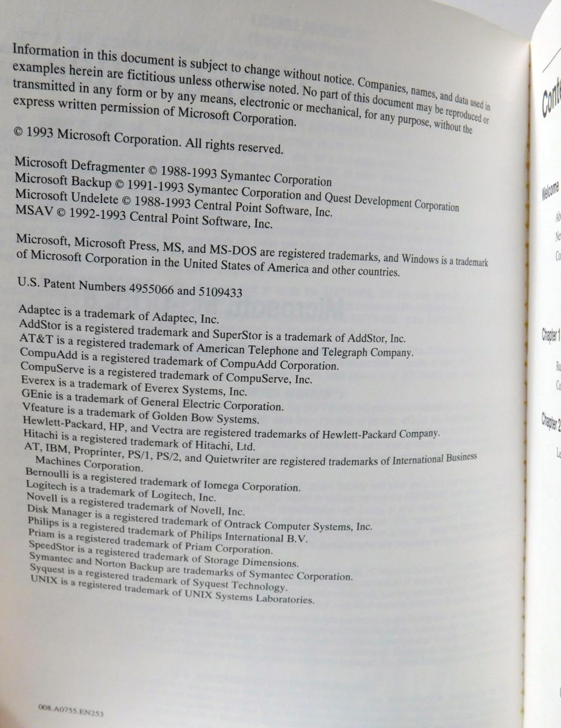 Microsoft MS-DOS62 Operating System Plus Enhanced Tools Concise User's Guide