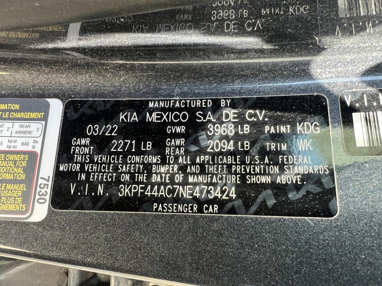 Crossmember/K-Frame Rear Sedan 1.6L Fits 20-24 FORTE 104843261
