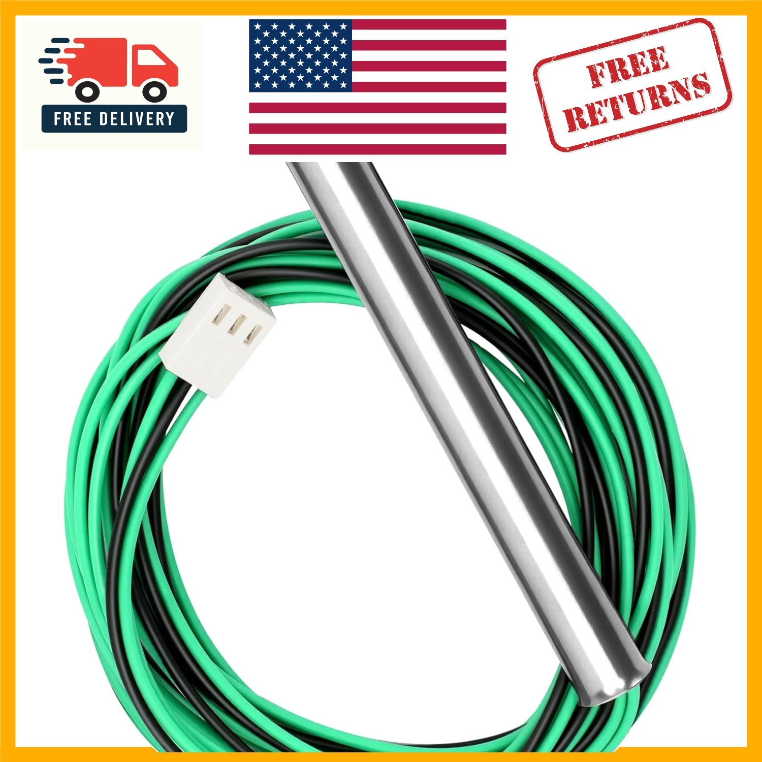 009577F Temperature Sensor for Raypak Heaters 206A-407A | Easy Install 100K NTC