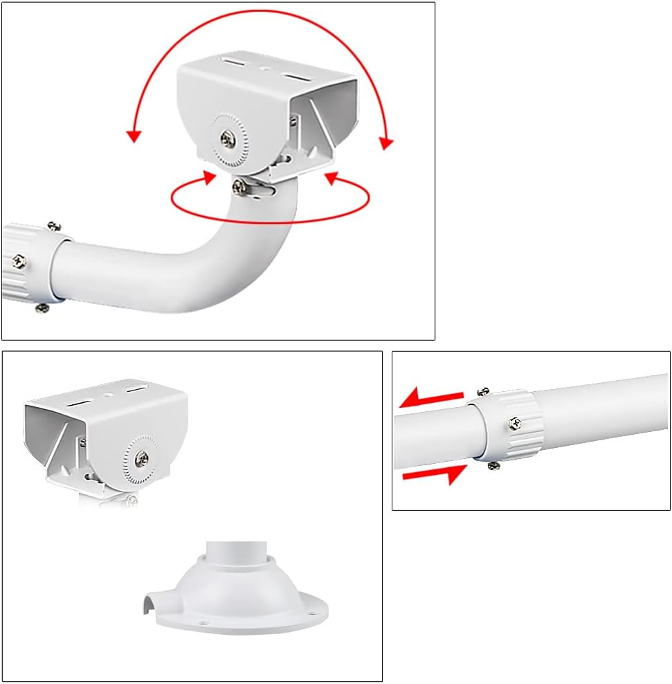 Universal Telescopic CCTV Camera Mount Bracket Adjustable Wall Mount Holder