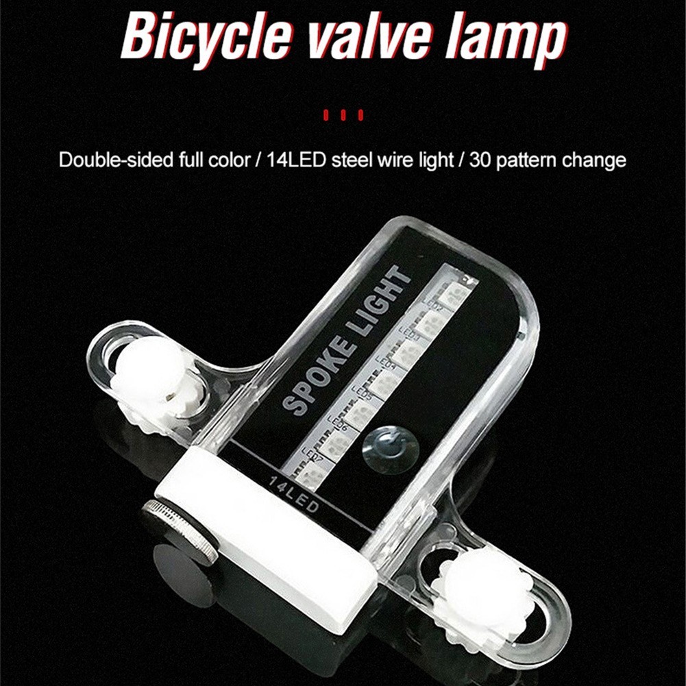 Rechargeable 14 LED Wheel Spoke Light for Bicycle Wheels IPX5 Waterproof