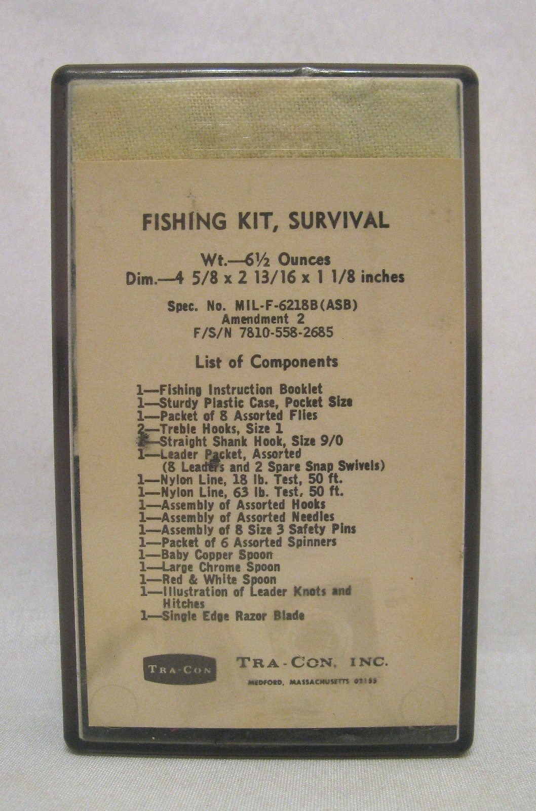 Vietnam War US Air Force SRU-21/P Survival Vest Fishing Kit USAF NOS MINT COND