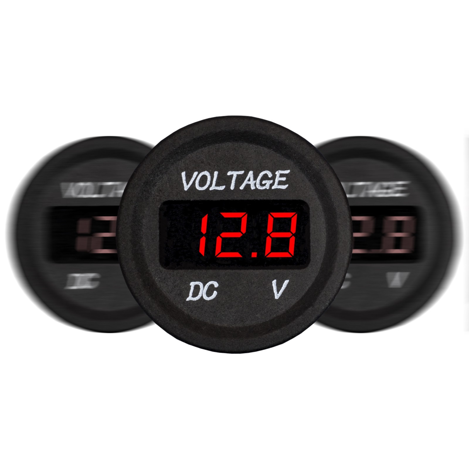 DC 12V Digital Display Voltmeter Red LED Meter for Switch Panel Car Truck