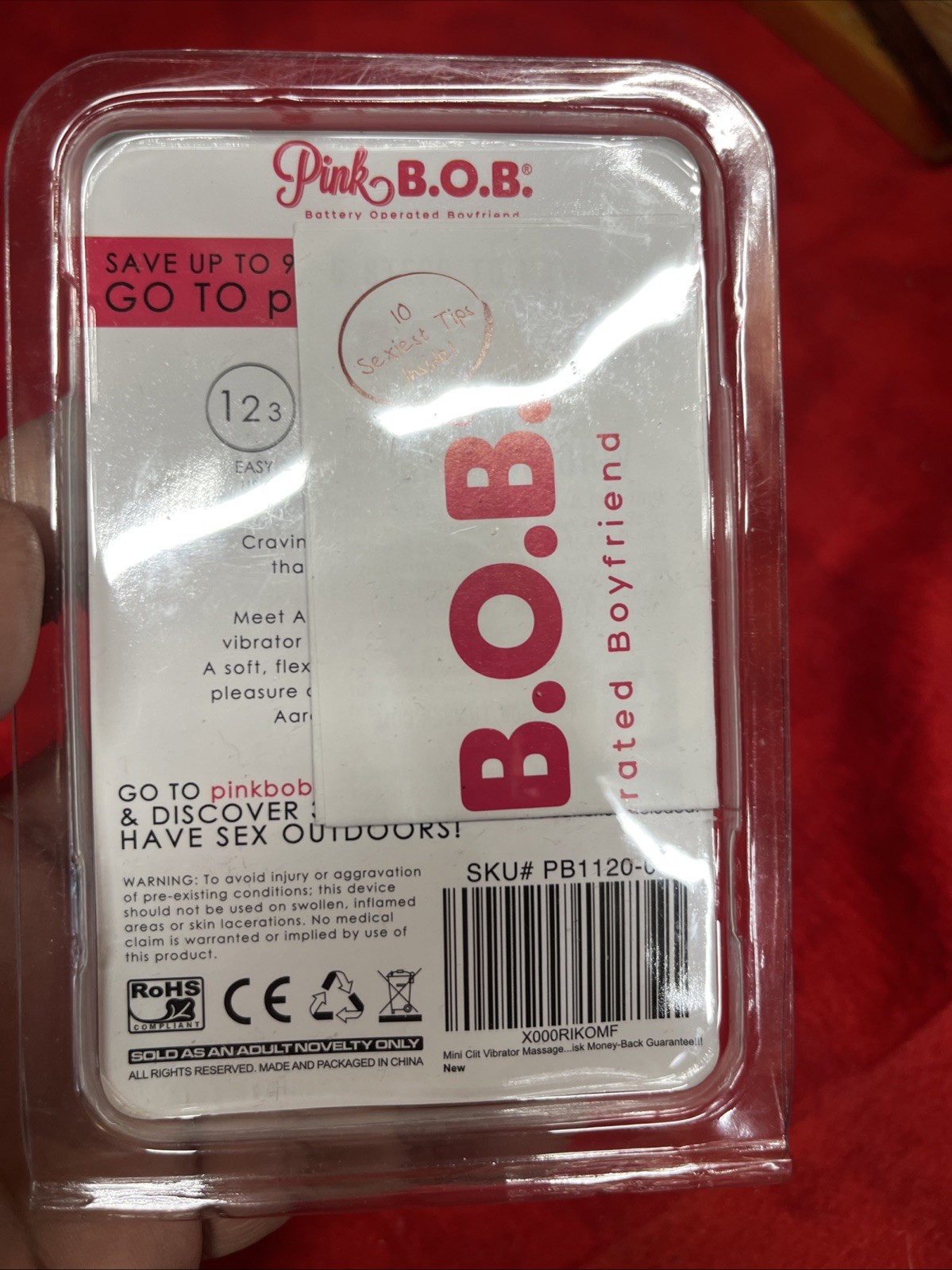 AARON PINK BOB COMPACT MULTI SPEED VIBRATOR (p3)