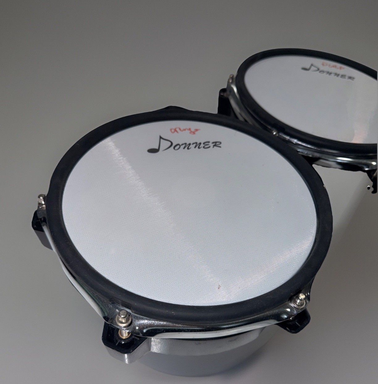 3- Donner DED-200 Tom Drum Pad Electronic Drum Set Accessory.