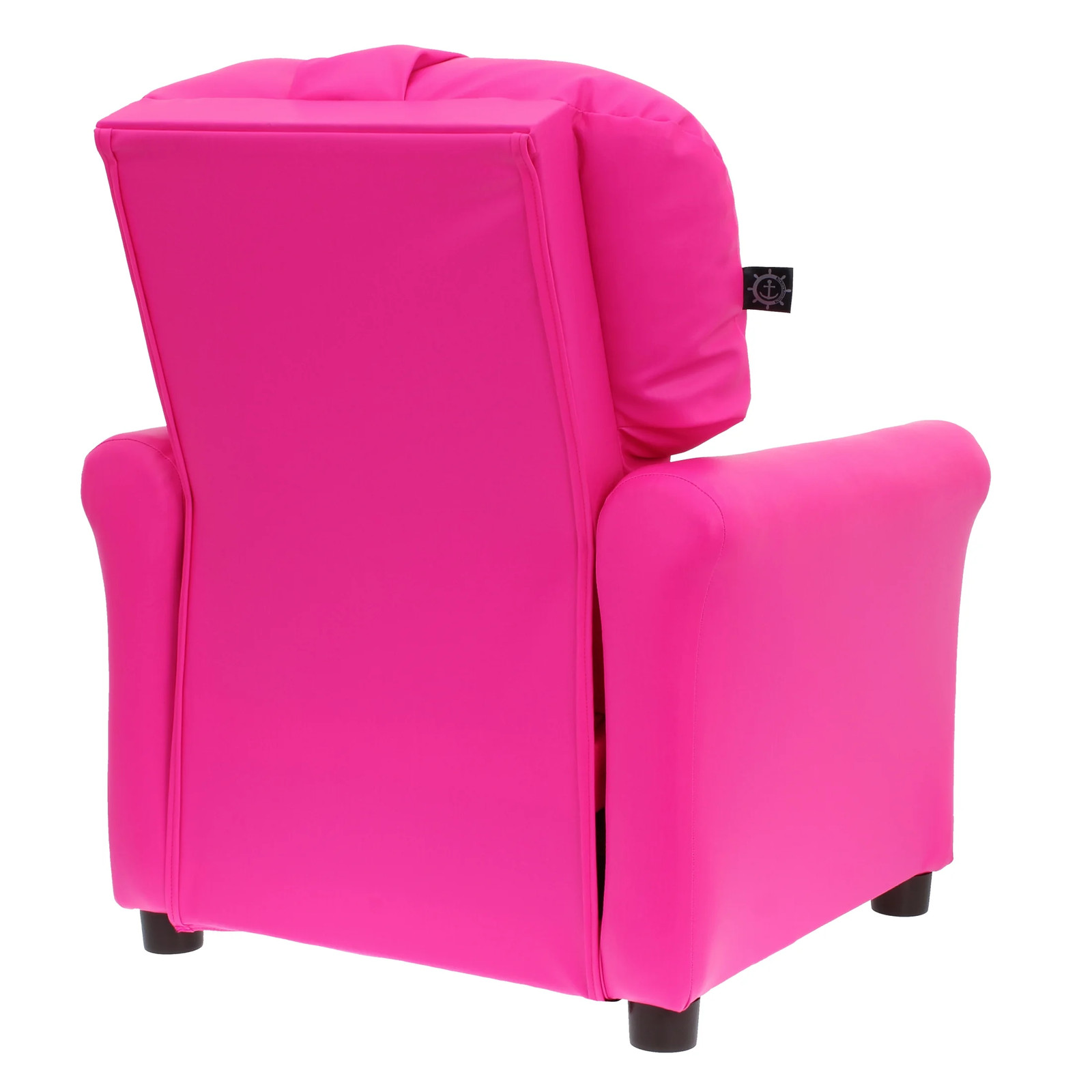 Traditional Kids Microfiber Recliner Chair Reading Book Seat Faux Leather Pink