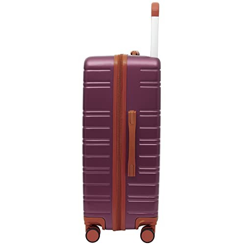 2PC Navigate Luggage Set 20" Carry-On Burgundy