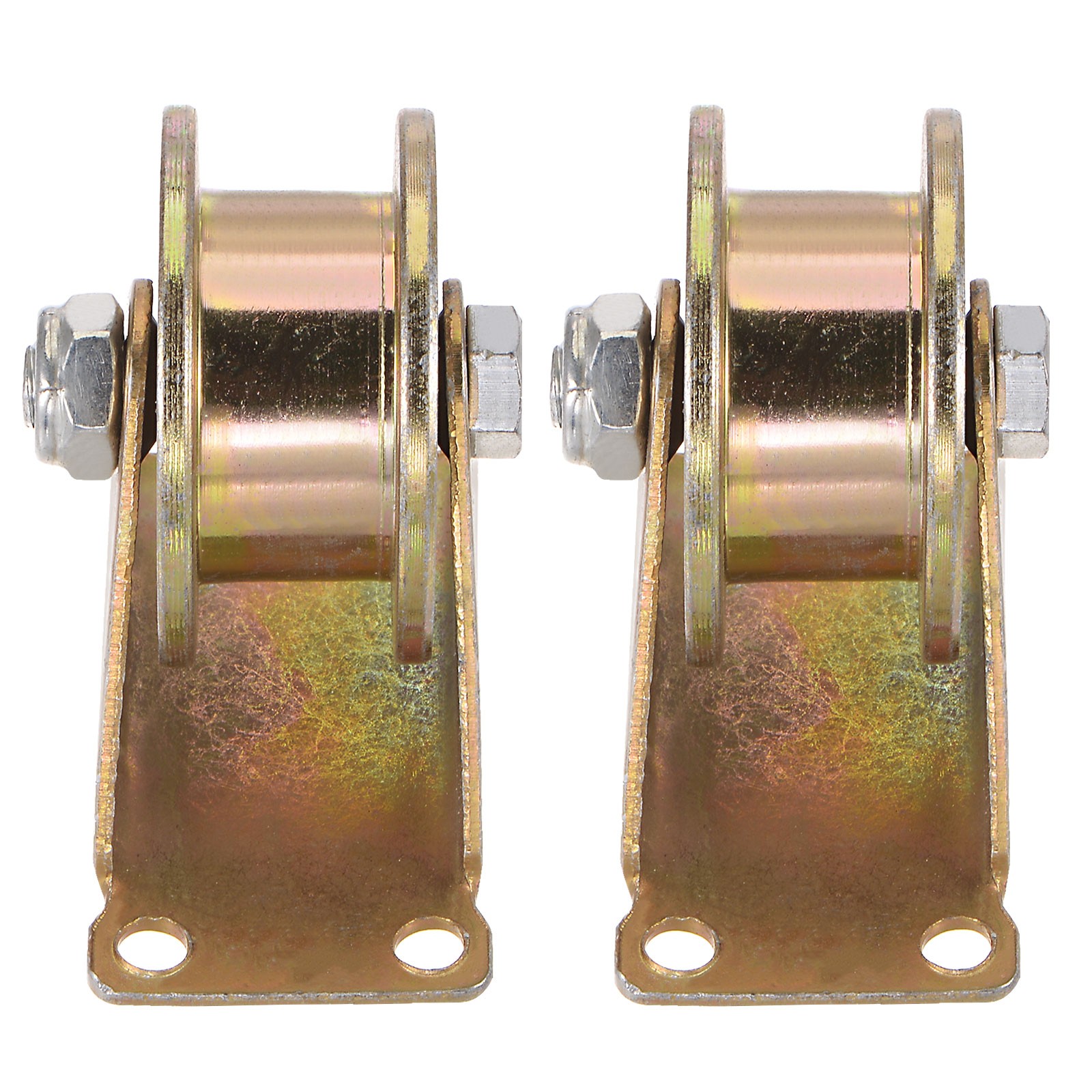 2pcs H Groove Caster 2.2" H-Shaped Sliding Gate Wheel for Inverted Track