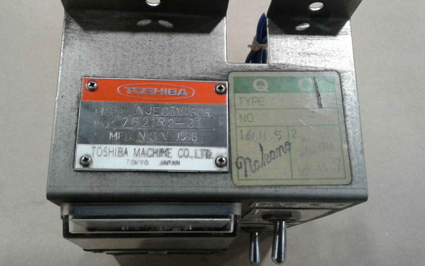 Toshiba Injectvisor Control Current Guage 7G21R2-31 #010D9