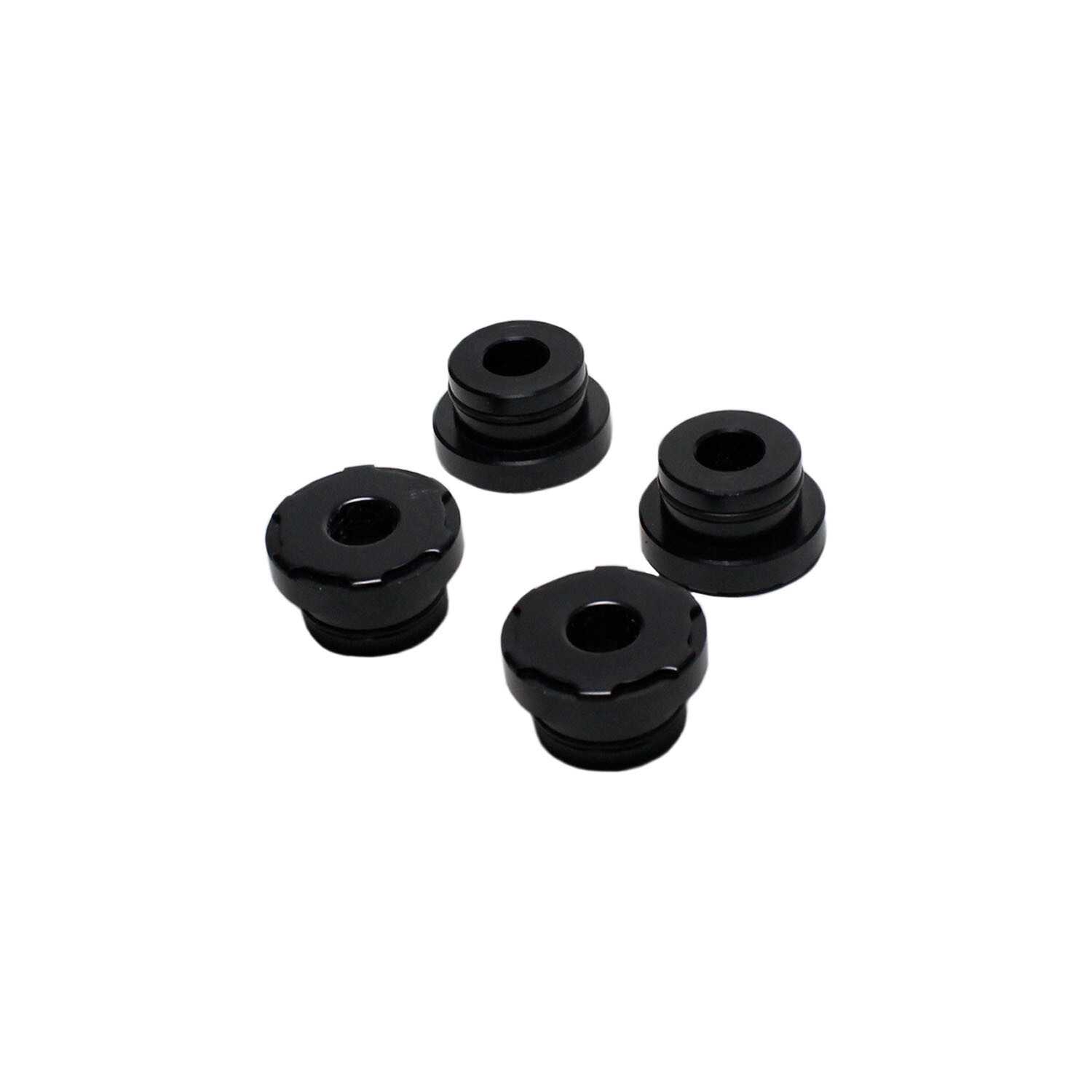 4PCS Black CNC Handlebar Riser Bushings For Harley Softail FLSL FXBB FXBR FXLR