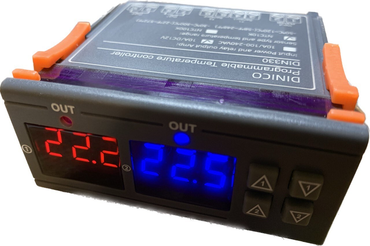 2 SENSOR TEMPERATURE CONTROLLER GAUGE ALARM ENGINE WATCHDOG CAR OVERHEATING °F°C