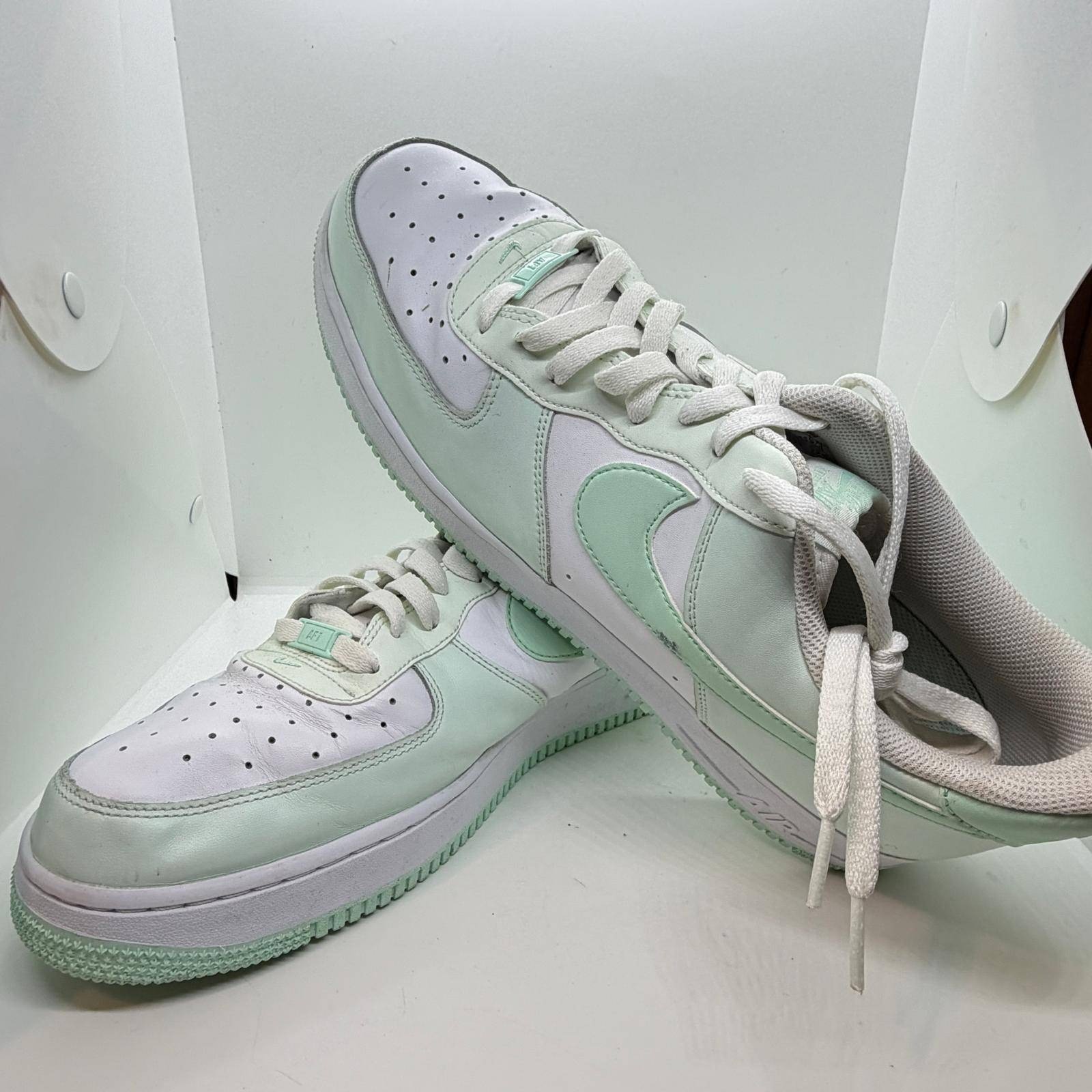 Nike Air Force 1 Low Sea Glass White Sneakers FZ4123-394 Mens Size 14 AF1