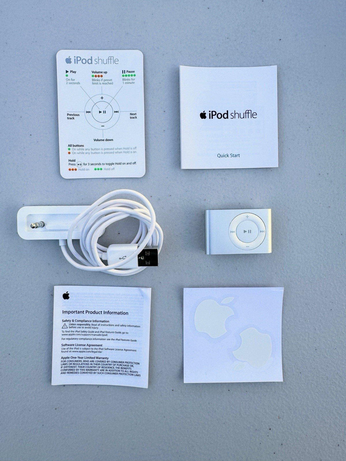 IPod shuffle 2nd generation 1gb Silver