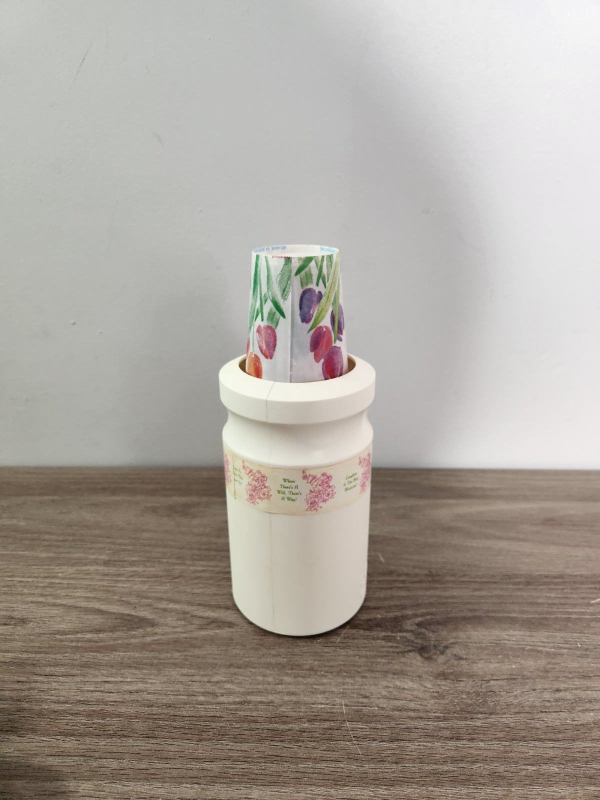 Vintage Dixie Bathroom Counter Cup Dispenser