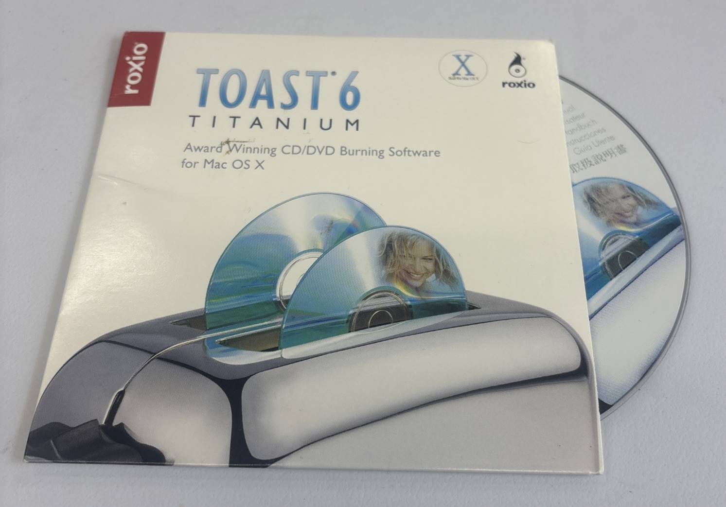 Roxio Toast Titanium 6 Original CD with Original Sleeve for Macintosh Computers