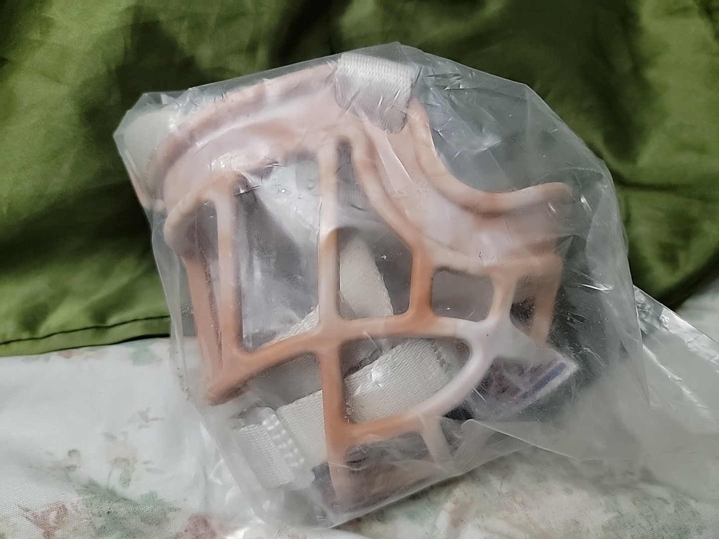 Royal Claws TPR Basket Muzzle -11 Orange/white Color Size 4 Adjustable Brand New