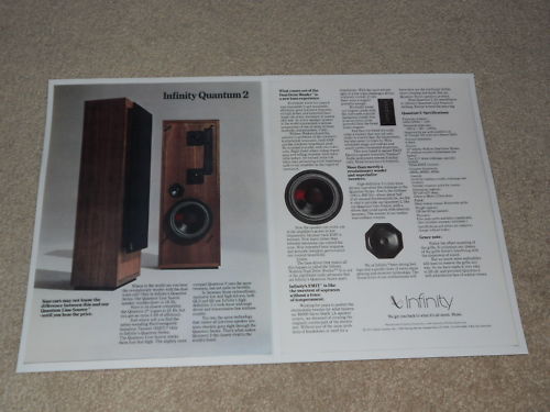 Infinity Quantum Line Source 2 Brochure,2 pgs,Specs,QLS