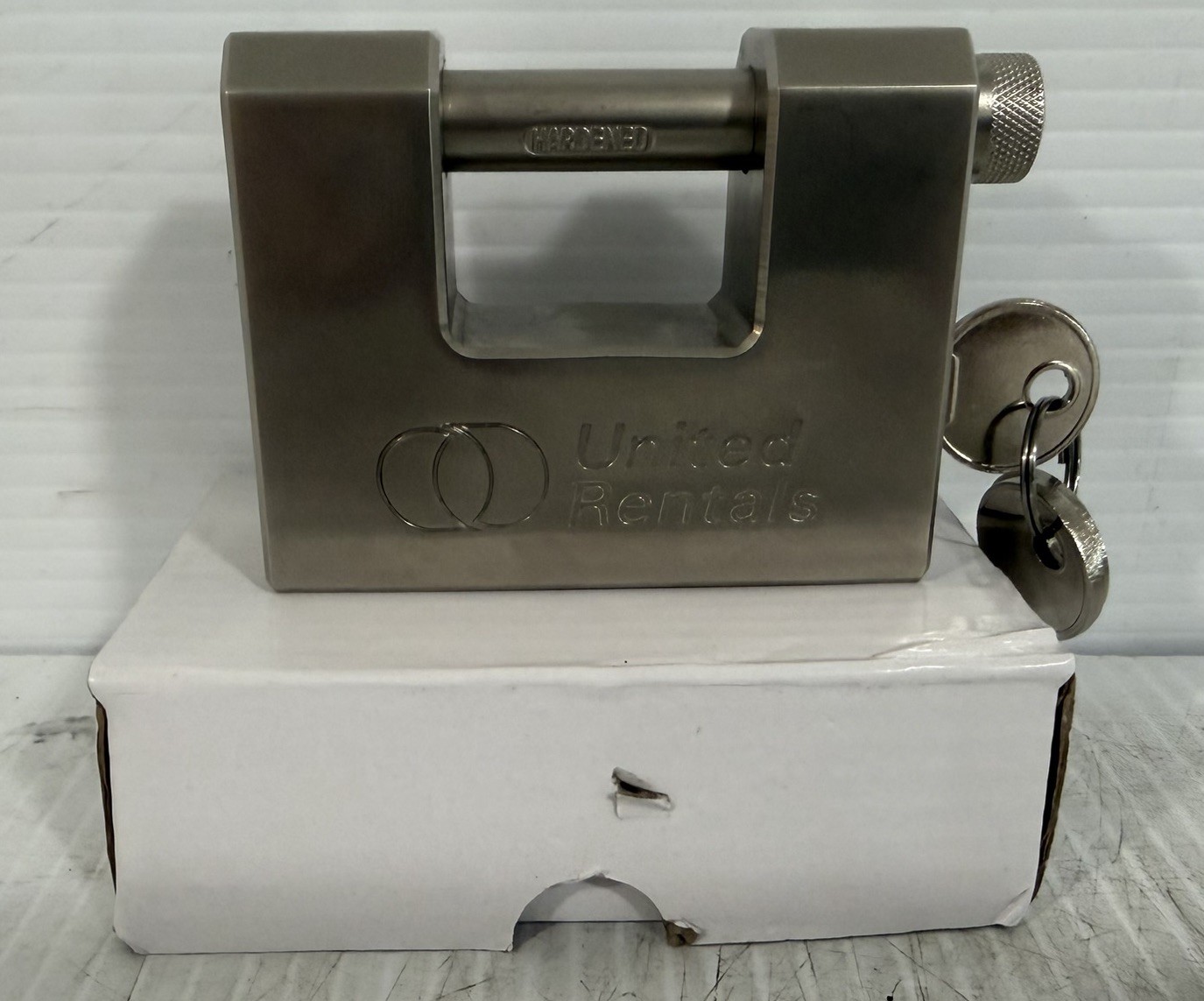 United Trailer Container Gates Block Lock Padlock Straight Shackle 4 KEYS