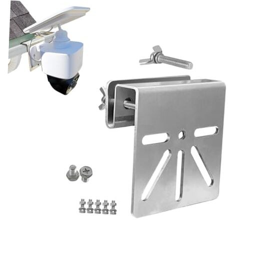 Antirust Gutter Mount for eufy solocam S340 Camera,Solid Stainless Steel