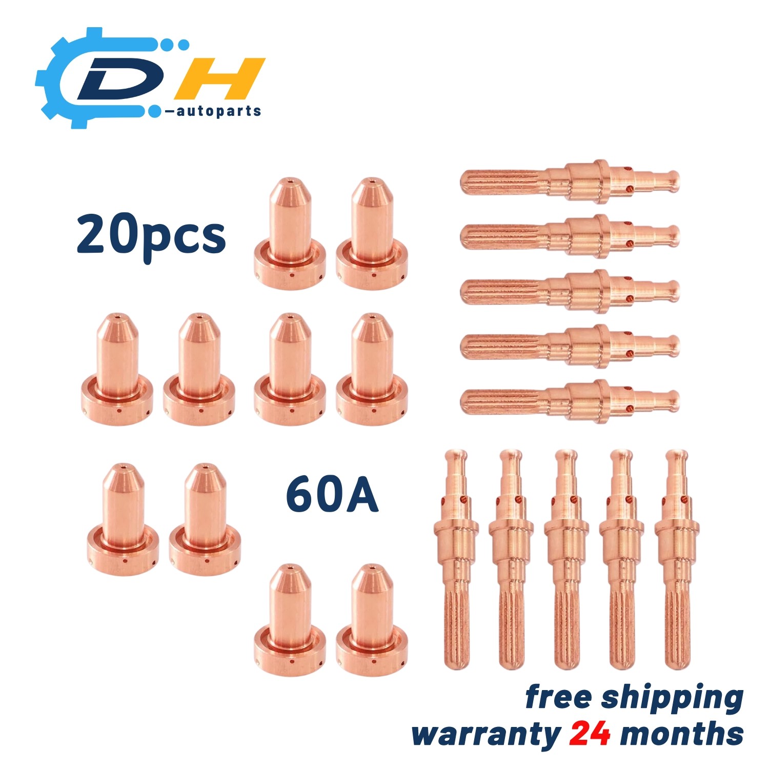 20x Plasma Consumables Kit Fits Thermal Dynamics SL60-SL100 60Amp PK20 9-8215