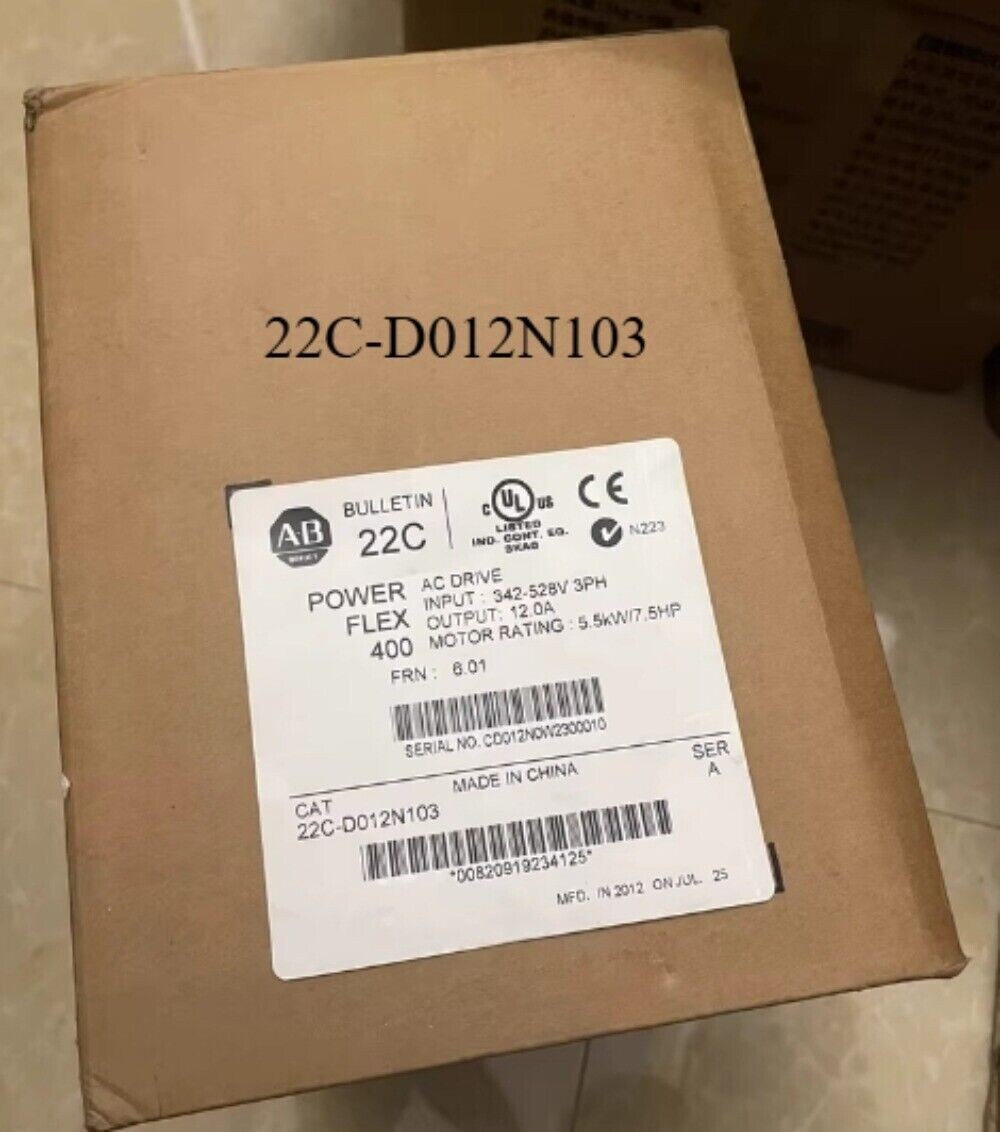 New AB 22C-D012N103 PowerFlex 400 5.5 kW 7.5 HP AC Drive BRAND NEW